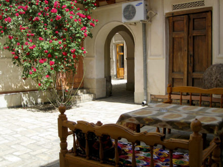 Innenhof Emir Hotel Buchara