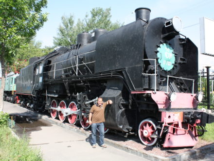 Dampflokomotive Eisenbahn Usbekistan Museum