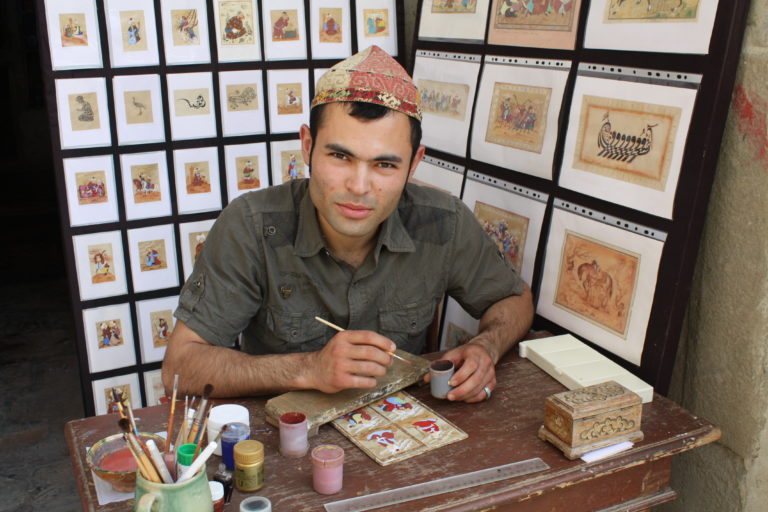 Miniaturmaler Buchara Rundreise Usbekistan