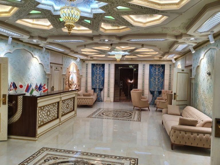Rezeption Zarofshon Boutique Hotel Usbekistan Chiwa