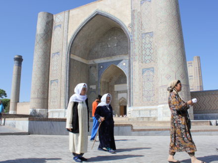 Bibi Khanoum Frauen Samarkand Usbekistan Reise