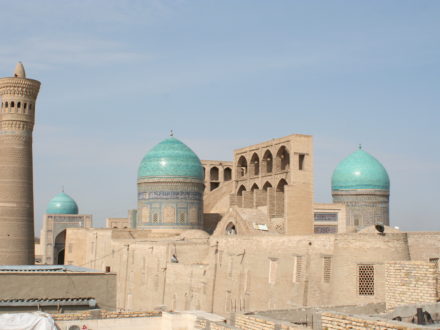 Blick von der Dachterrasse Omar Khayam Hotel Buchara